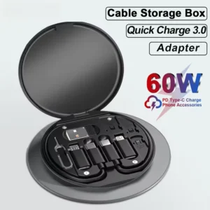 مجموعة كابلات الشحن والبيانات 60W المتعددة الوظائف – MOBIC